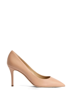 Giuseppe Zanotti leather covered court shoes - Neutrals