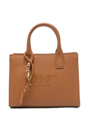 LIU JO padlock-charm tote bag - Brown