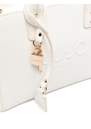 LIU JO padlock-charm tote bag - White