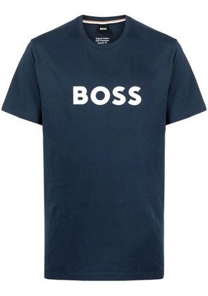 BOSS logo-print T-shirt - Blue