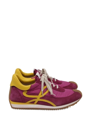 Loewe Pre-Owned Flow Runner suede sneakers - Pink