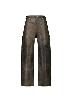 COOR leather trousers - Brown
