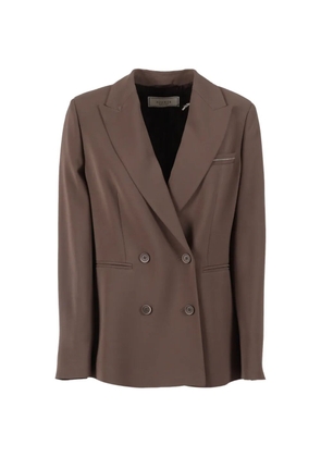 Peserico double-breasted jacket - Brown