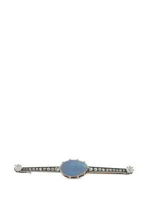 LB Exclusive diamond and opal brooch - Black