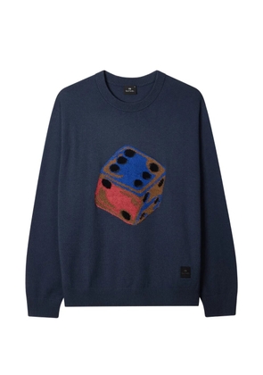 PS Paul Smith dice-graphic crew-neck sweater - Blue