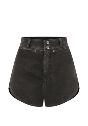 OUDE WAAG high-waisted shorts - Black