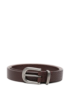 Brunello Cucinelli textured buckle belt