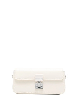 Eleh turn-lock-fastening cross-body bag - White