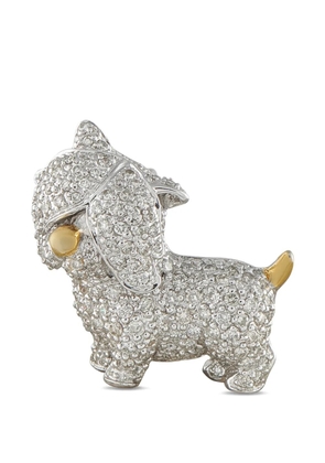 LB Exclusive dog-shaped diamond brooch - Silver