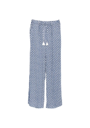 Marina Rinaldi diamond tassel trousers - Blue