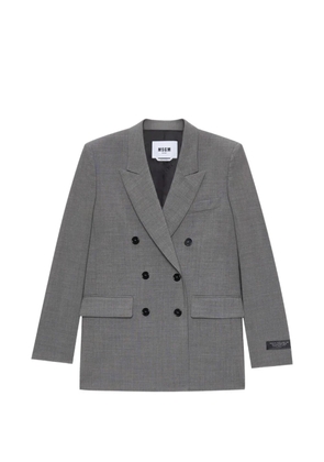 MSGM double-breasted blazer - Grey