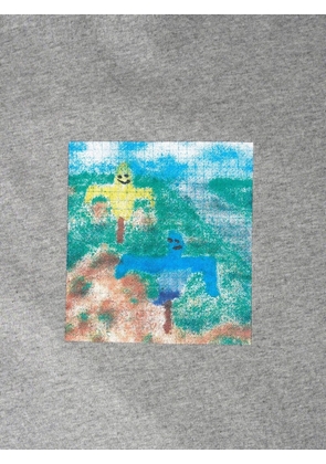 POLAR SKATE CO scarecrow-print T-shirt - Grey