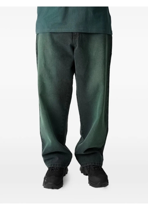 YARDSALE logo-embroidered jeans - Green