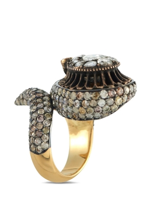 LB Exclusive diamond serpentine ring - Gold