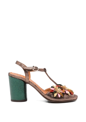 Chie Mihara Uliva floral-appliqué sandals - Pink