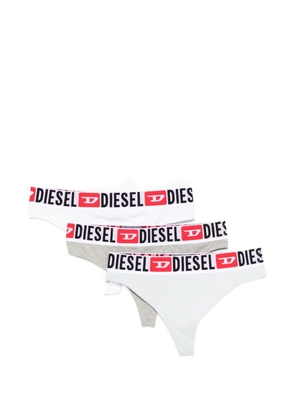 Diesel Ufst-Stars logo-band briefs (set of three) - Grey