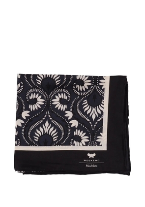 Weekend Max Mara floral stole foulard mantella - Blue