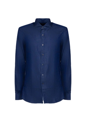 Fay buttoned denim shirt - Blue