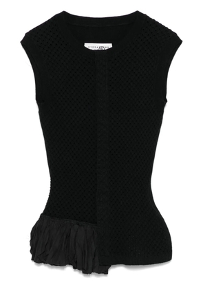 MM6 Maison Margiela knitted top - Black