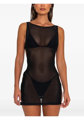 FAE SWIM Moana mesh beach cover up - Black