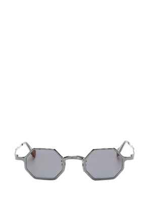 Kuboraum geometric-frame sunglasses - Grey