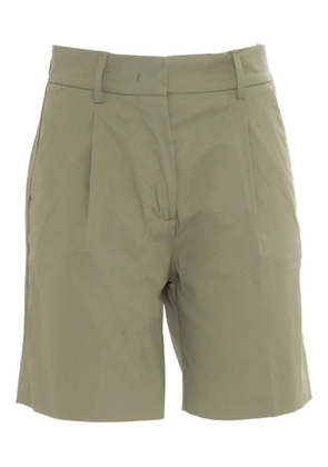 K-Way pleated knee-length shorts - Green