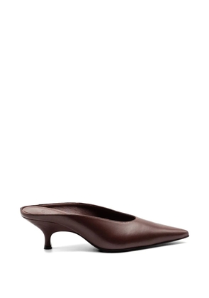GIABORGHINI Sabrina pointed-toe mules - Brown