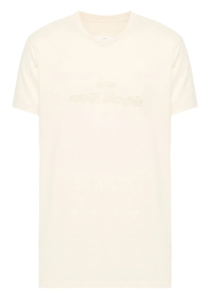 Maison Margiela logo-embroidered T-shirt - Yellow