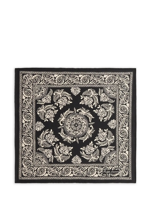 Ralph Lauren Purple Label paisley-print silk pocket square - Black
