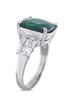 LB Exclusive diamond and tourmaline ring - Silver