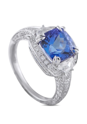 LB Exclusive tanzanite diamond ring - Silver