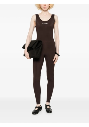 Jil Sander scoop-neck jumpsuit - Brown
