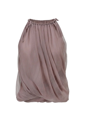 OUDE WAAG draped tie top - Pink