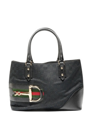 Gucci Pre-Owned 2000s Hasler GG canvas tote bag - Black