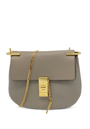 Chloé Vintage small Drew logo-detail chain shoulder bag - Grey