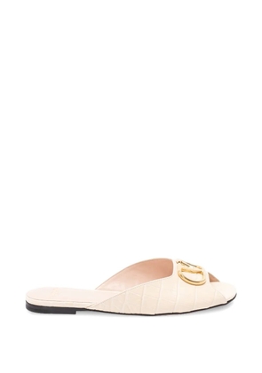 Valentino Garavani Vlogo signature flat sandals - Neutrals