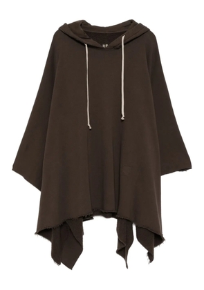 Rick Owens DRKSHDW cotton poncho - Brown