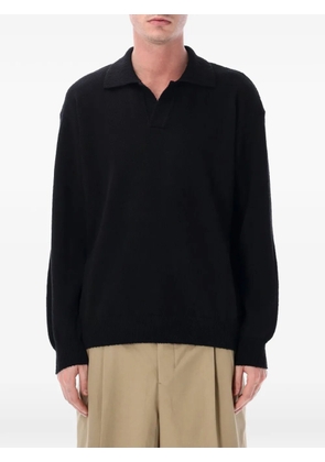 Roberto Collina polo collar sweater - Black