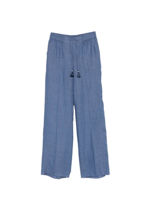 Marina Rinaldi tassel drawstring trousers - Blue