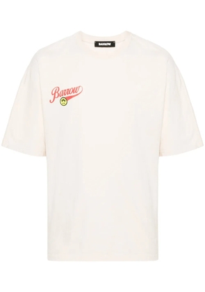 BARROW logo-print cotton T-shirt - Neutrals