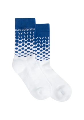 Casablanca Beyond Destiny halftone socks - White