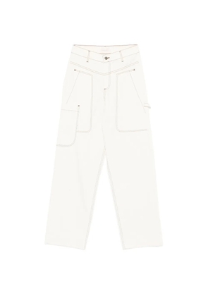 LIU JO topstitch trousers - Neutrals