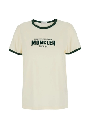 Moncler logo-print crew-neck T-shirt - White
