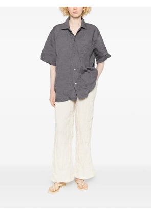 Gongdid Design crinkled shirt - Grey