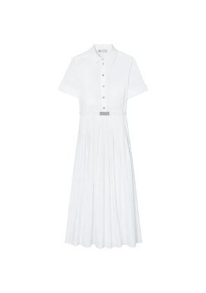 Tory Burch pleated poplin shirtdress - White