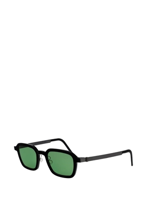 Lindberg rectangle-frame sunglasses - Black