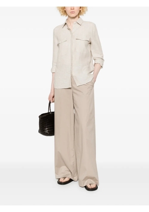 Robert Friedman chest-pocket shirt - Neutrals