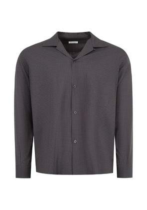 Kaptain Sunshine Summer plaid open-collar shirt - Grey