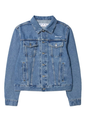 Off-White Diag-stripe denim jacket - Blue