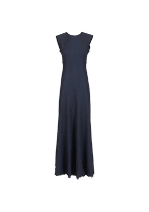 Seafarer frayed maxi dress - Blue